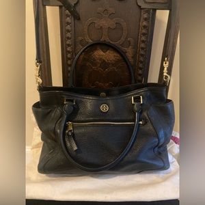Tory Burch Purse Black Pebbeled